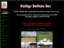 Tablet Screenshot of kathysbuffalobar.com